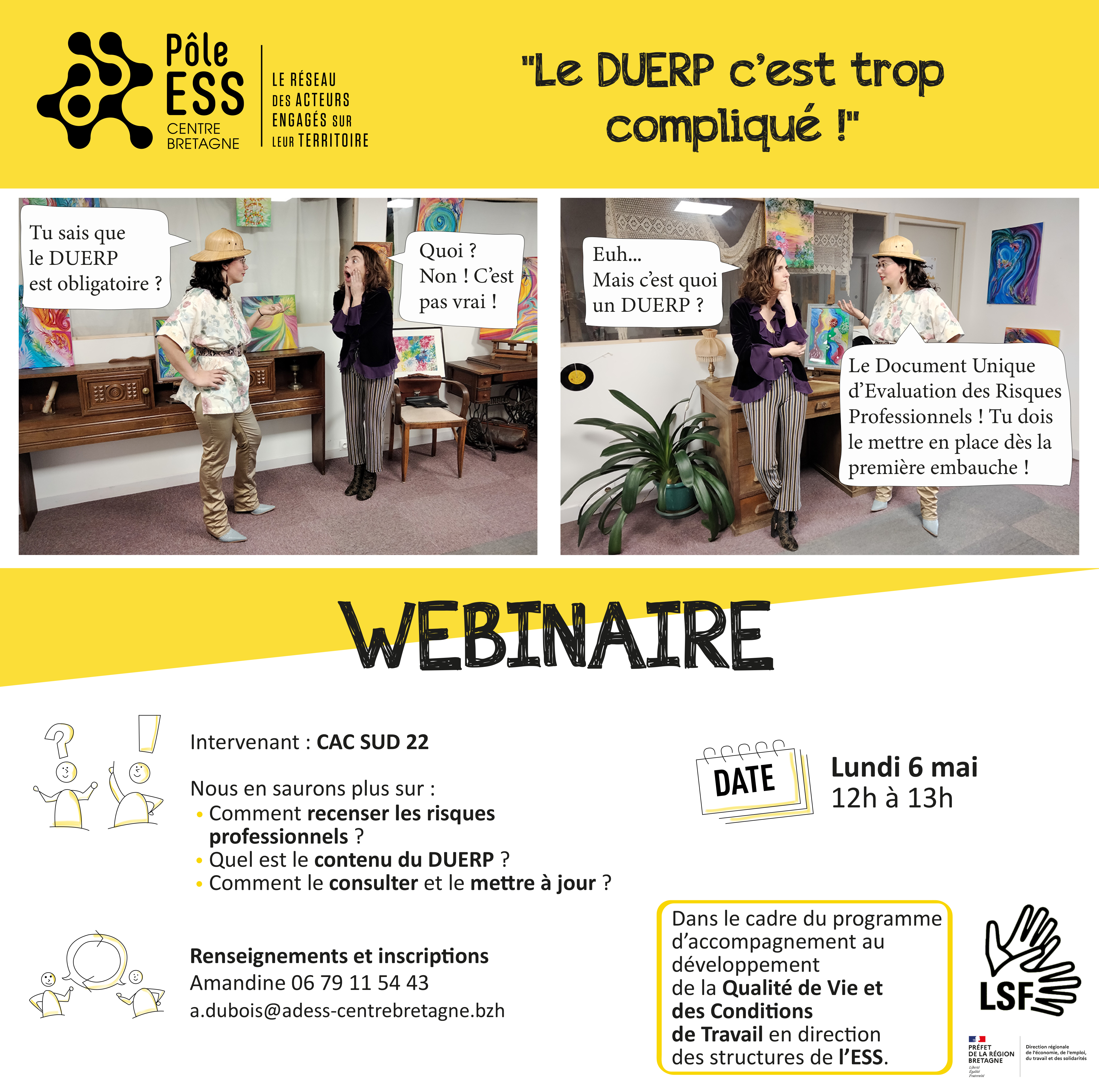 Webinaire « Le DUERP c’est trop compliqué ! »