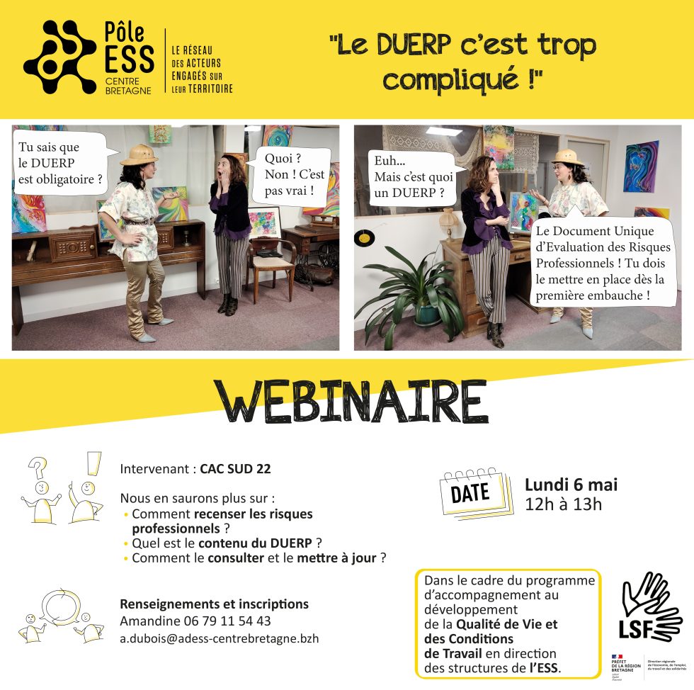 Webinaire « Le DUERP, c’est trop compliqué ! »